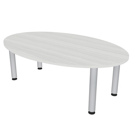 Skutchi Designs 33.5 in W, 69.5 in L, 29 in H, Engineered Wood Top, White HAR-OVL-34X70-PT-WC
